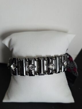 Paparazzi Dotted Dazzle Black Bracelet NWT